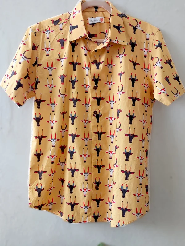 Indian Bulls Yellow Men's Shirt