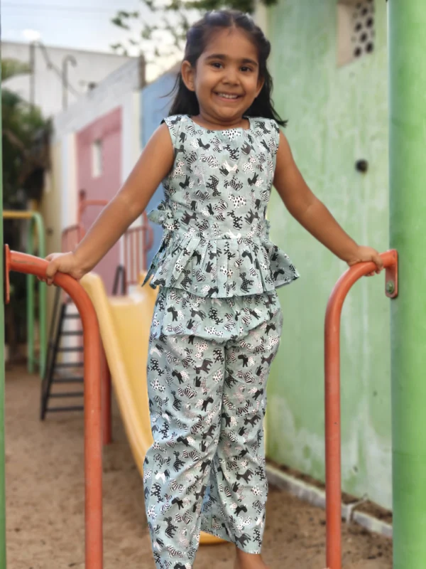 Pattern Clash Zebra Girls Co-ord
